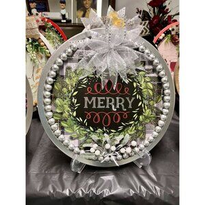Merry Decorative Handmade Christmas Sign
